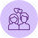 Paar Liebe Beziehung Symbol