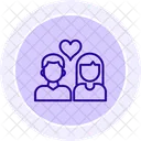 Paar Liebe Beziehung Symbol