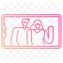 Paar-Selfie  Symbol