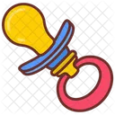 Pacifier Teething Ring Baby Nipple Icon