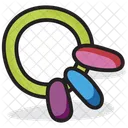 Pacifier Orthodontic Pacifier Teether Ring Icon