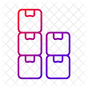 패키지 상자 재고 아이콘