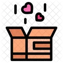 Package Box Heart Icon