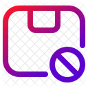 Package Forbidden Delivery Icon