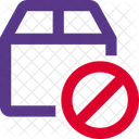 Package Ban Parcel Ban Package Block Icon
