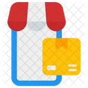 Package Box Phone Online Icon