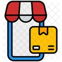 Package Box Phone Online Icon