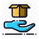 Care Package Hand Icon