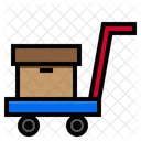 Package Cart Box Warehouse Icon