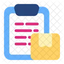 Package Checking Clipboard Shipping Icon