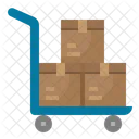 Trolley Delivery Cart Icon