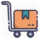 Hand Truck Delivery Logistics Icon