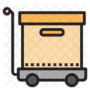 Package Dolly Package Trolley Delivery Icon