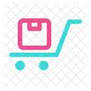 Package Dolly Delivery Trolley Icon
