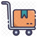 Hand Truck Delivery Logistics Icon