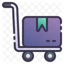 Hand Truck Delivery Logistics Icon