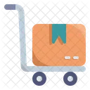 Hand Truck Delivery Logistics Icon