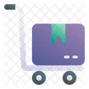 Hand Truck Delivery Logistics Icon