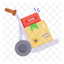 Hand Truck Cargo Cart Package Dolly Icon