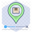 Location Pin Tracking Icon