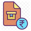 Package Bill Rupees Package Receipt Package Bill Icon