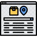 Package Tracking Website Box Icon