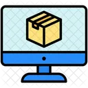Package Tracking Monitor Shipping Icon