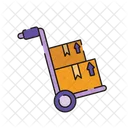 Trolley Boxes Cart Icon