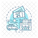 Packaged Tour Travel Service Guided Tour Icon