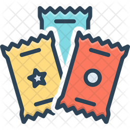 Packets Icon - Download in Colored Outline Style