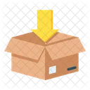 Delivery Box Open Box Add Item Icon
