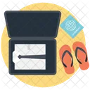 Traveling Packing Suitcase Icon