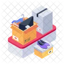 Packing Goods Belongings Packing Things Icon