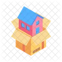 Packing Home Boxes Icon