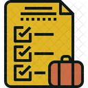 Packing Check List Icon