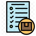 Packing List Delivery Shipping Logistics List Icon