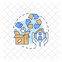 Moving Service Packing Material Disposal Package Icon