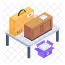 Packing Items Packing Up Packing Things Icon