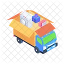 Packing Relocation Truck Icon