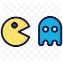 Pacman E Fantasma Pacman Jogo Ícone