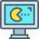 Computadora Juego Pacman Icono