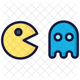 Pacman und Geist  Symbol