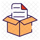 Documento De Pacote Documento De Entrega Documento Ícone
