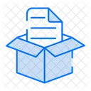 Documento De Pacote Documento De Entrega Documento Ícone