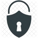 Padlock Shield Shape Icon
