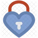 Padlock Heart Shaped Icon