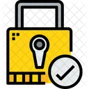 Padlock Check Secure Icon