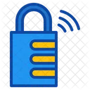 Padlock Security Password Iot Lock Safe Protect Internet Things Icon
