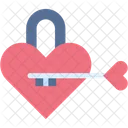 Padlock Love And Romance Security Icon