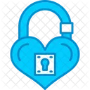 Padlock Heart Keyhole Icon